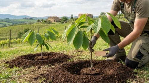 Questo frutto tropicale sopravvive al freddo senza cure, ma richiede un gesto fondamentale in piantagione